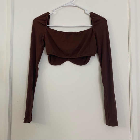 Brown crop top - Picture 5 of 6